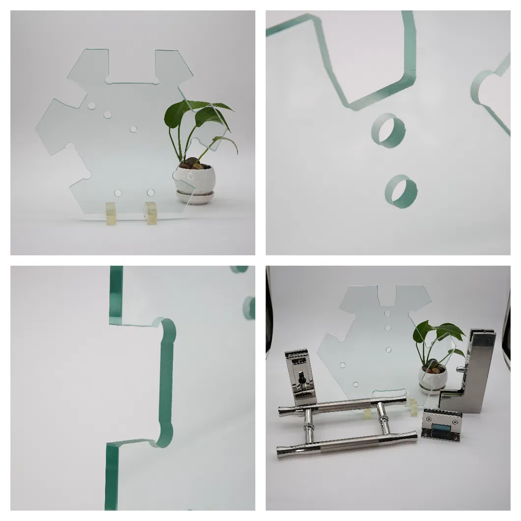 15mm 19mm Extra Clear Tempered Glass with Flat Polishing Edges