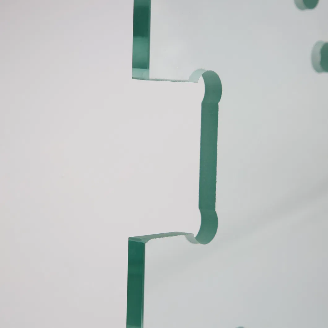 6mm 8mm 10mm 12mm Tempered Glass Extra Clear Clear Polished Glass Edge