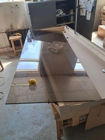 6mm 8mm Brown Grey Clear Tempered Toughened Glass for The Bathroom