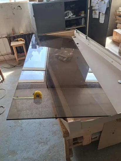 6mm 8mm Brown Grey Clear Tempered Toughened Glass for The Bathroom