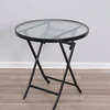 8mm 10mm Round Tempered Glass Table with Round Polished Edges