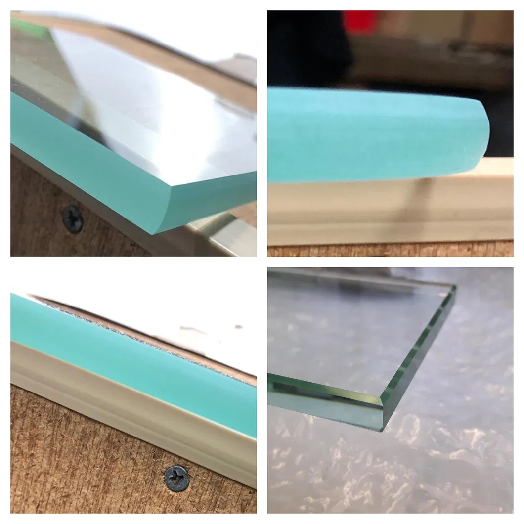 8mm 10mm Grey Extra Clear Frosted Polished Glass Shelves with Flat Polished Edge