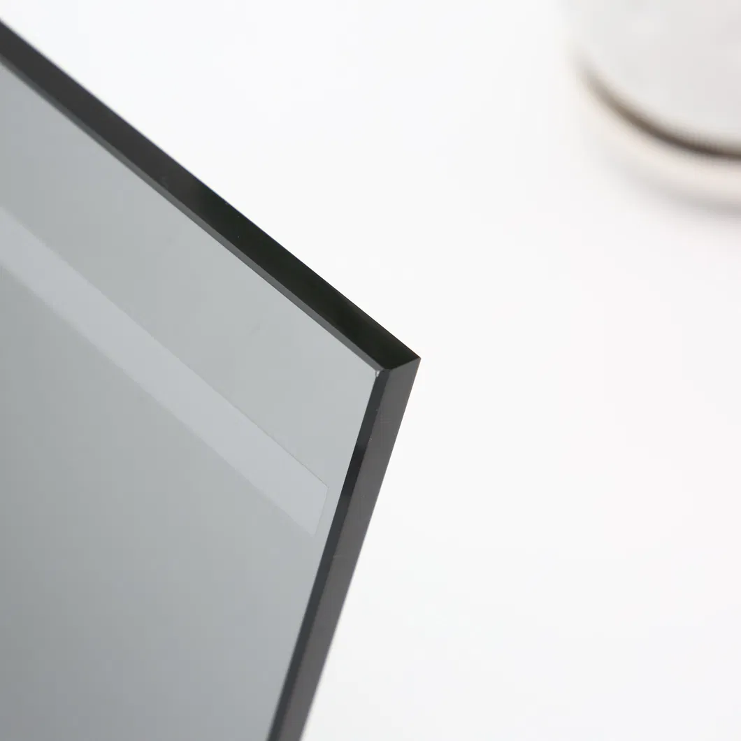 8mm 10mm Grey Extra Clear Frosted Polished Glass Shelves with Flat Polished Edge