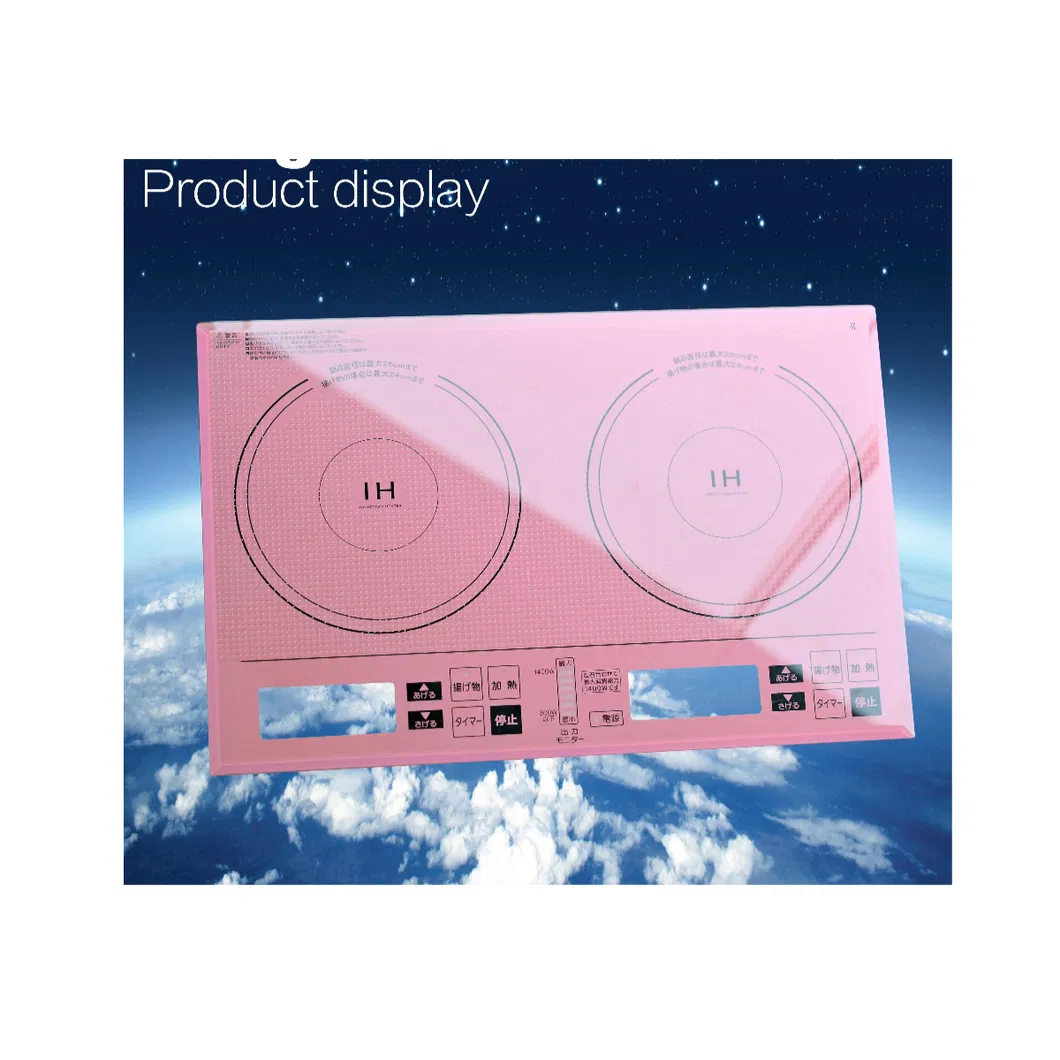 4mm Heat Resistant Black Ceramic Crystal Glass Induction Cooker and Gas Stove