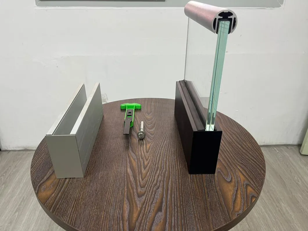 Bend Aluminium U Channel Profile Base Shoe Balustrade Profile