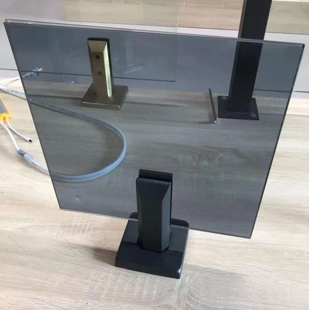 33.1 44.1 55.2 66.2 88.2 Grey Fencing Laminated Glass Polished Edges