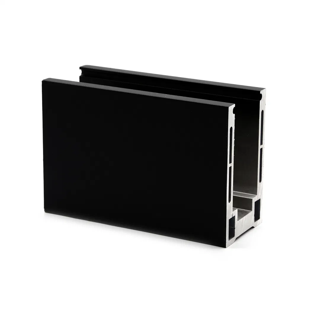 Aluminum Balustrade Balcony U Channel Base Shoe Glass Railing Profile