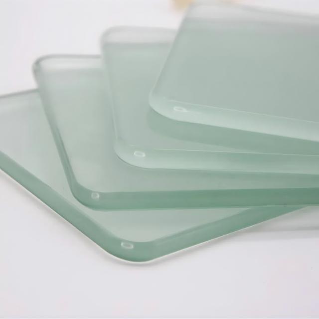 6mm 8mm 10mm Extra Clear Frosted Polished Glass Shelves with Flat and Pencil Polished Edges