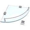Tempered Glass Triangle Storage Bathroom Corner Shelf Rack