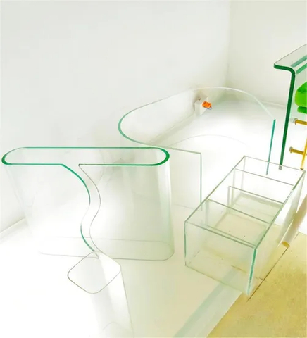 3mm 4mm 5mm 6mm 8mm Semi Round Arc Curved Tempered Glass