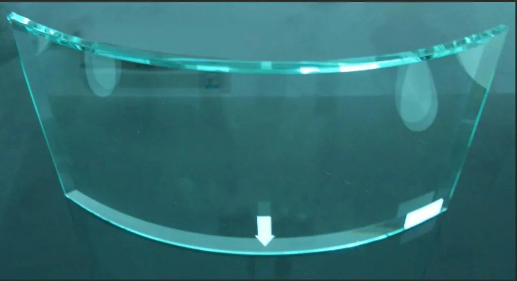Custom 8mm Ultra Clear Curved Moru Fluted Tempered Glass