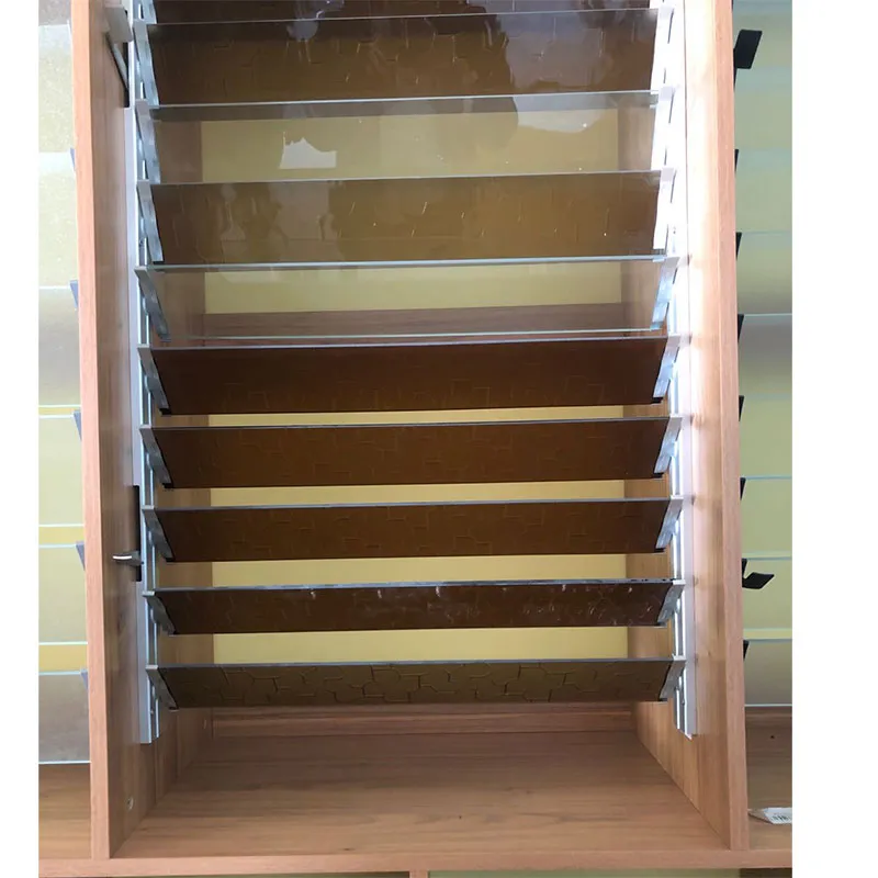Aluminium Louver Window with Adjustable Glass Blades