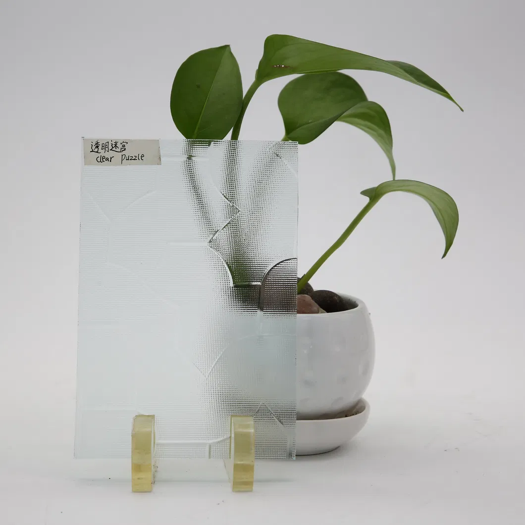 4mm 5mm 6mm 8mm 10mm Clear Nashiji Moru Mistlite Fluted Patterned Glass
