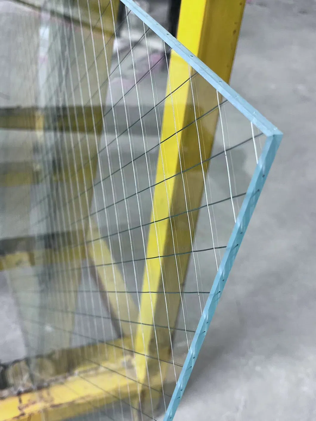 6mm Fire Resistant Clear Mesh Polished Fireproof Door Wired Glass