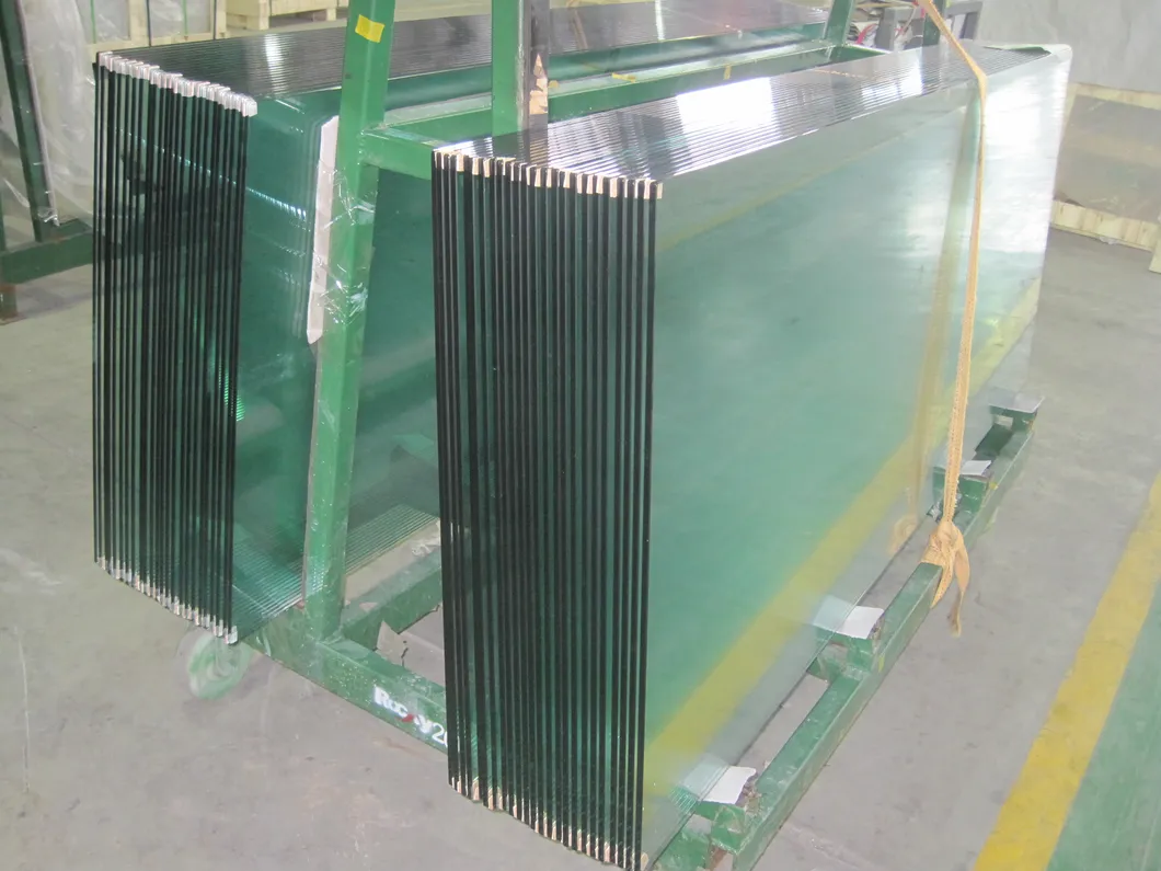 3mm-12mm Flat Polished Edge Pencil Round Polished Edges Clear Tempered Safety Glass