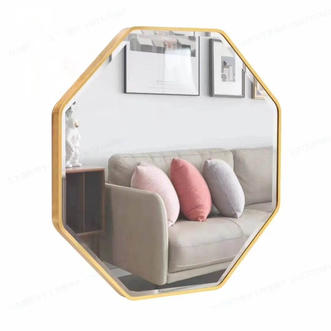 Black Gold Frame Full Length Standing Silver Mirror