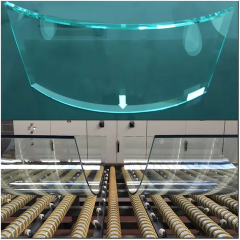 10mm 12mm 15mm Extra Clear Curved Tempered Toughened Glass Flat Polished Edges