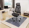 Office Grey Tempered Glass Chair Desk Mat for Carpets and Hardwood Floor