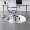 Round Tempered Glass Chair Mats for Hardwood and Carpet Floor