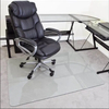 Rectangular Tempered Glass Office Chair Mat for Carpet Hardwood Tiles