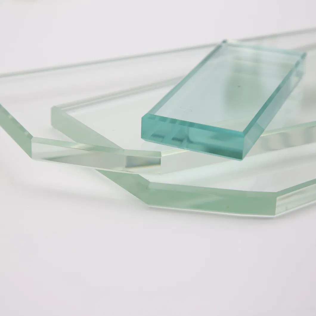 6mm 8mm 10mm 12mm Tempered Glass Extra Clear Clear Polished Glass Edge