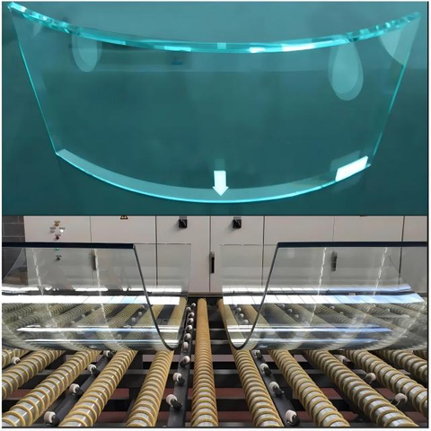 Manufacturing Custom Size 6mm 8mm 10mm 12mm Curved Safety Bend Tempered Glass