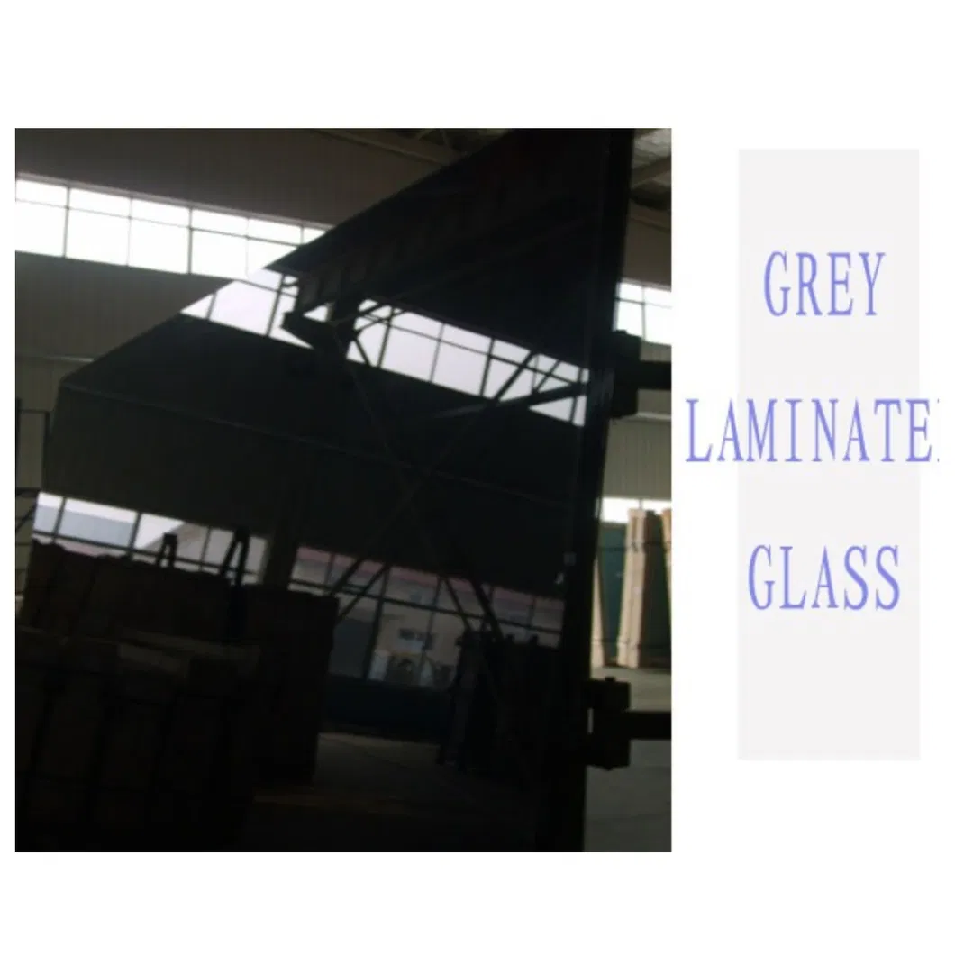 Euro Grey Black Laminated Tempered Building Glass