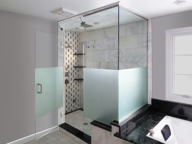 6mm 8mm 10mm Tempered Shower Glass