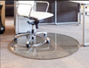 Round Tempered Glass Chair Mats for Hardwood and Carpet Floor