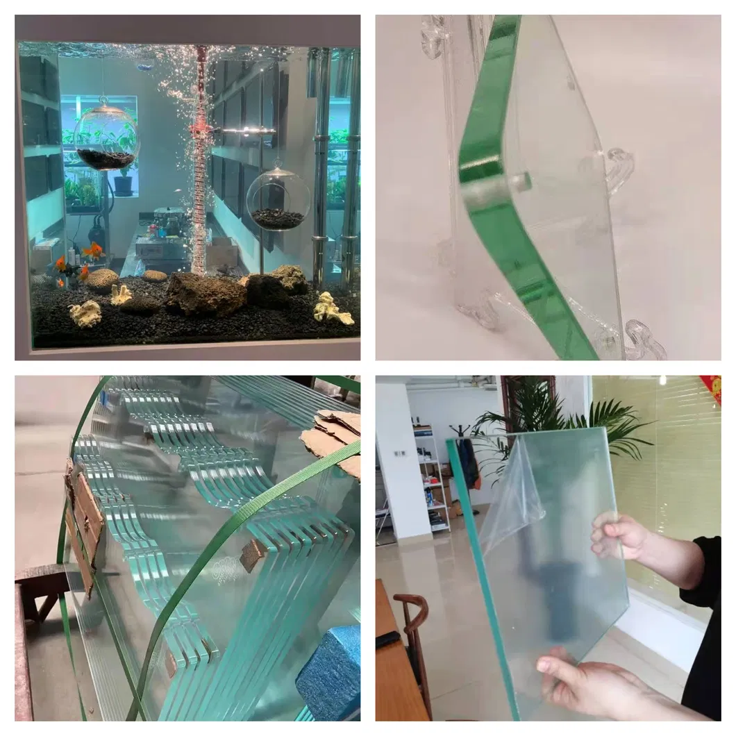 17.52mm Polished Edges Tempered PVB Sgp Laminated Glass for The Balustrade