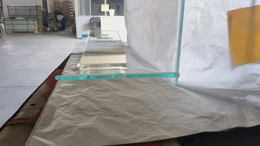 3mm-12mm Chamfered Edges Ultra Clear Tempered Float Glass with Flat Polished Edges