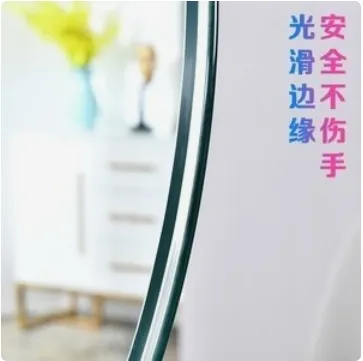 8mm 10mm 12mm Tempered Dining Glass Table Top with Pencil Round Edge