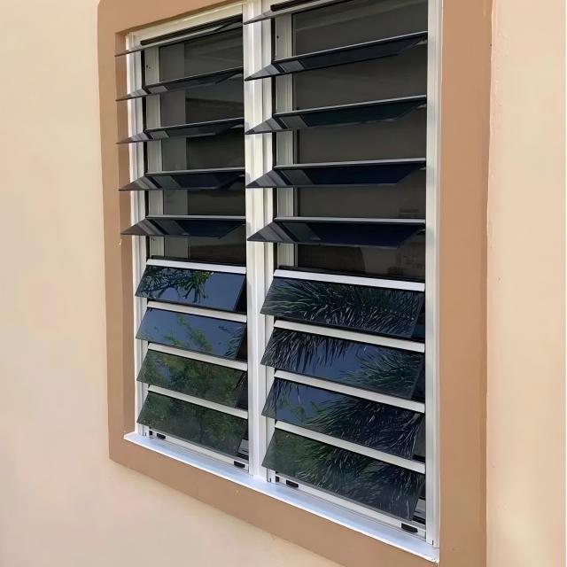 Aluminium Jalousie Hurrican Proof Louver Glass Ventilation Blinds Window