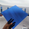 3mm-8mm Blue Clear Tinted Fluted Moru Corrugated Patterned Figured Textured Glass Sheet