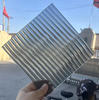 72X96 5mm Grey Moru Reeded Fluted Tempered Corrugated Figured Patterned Glass