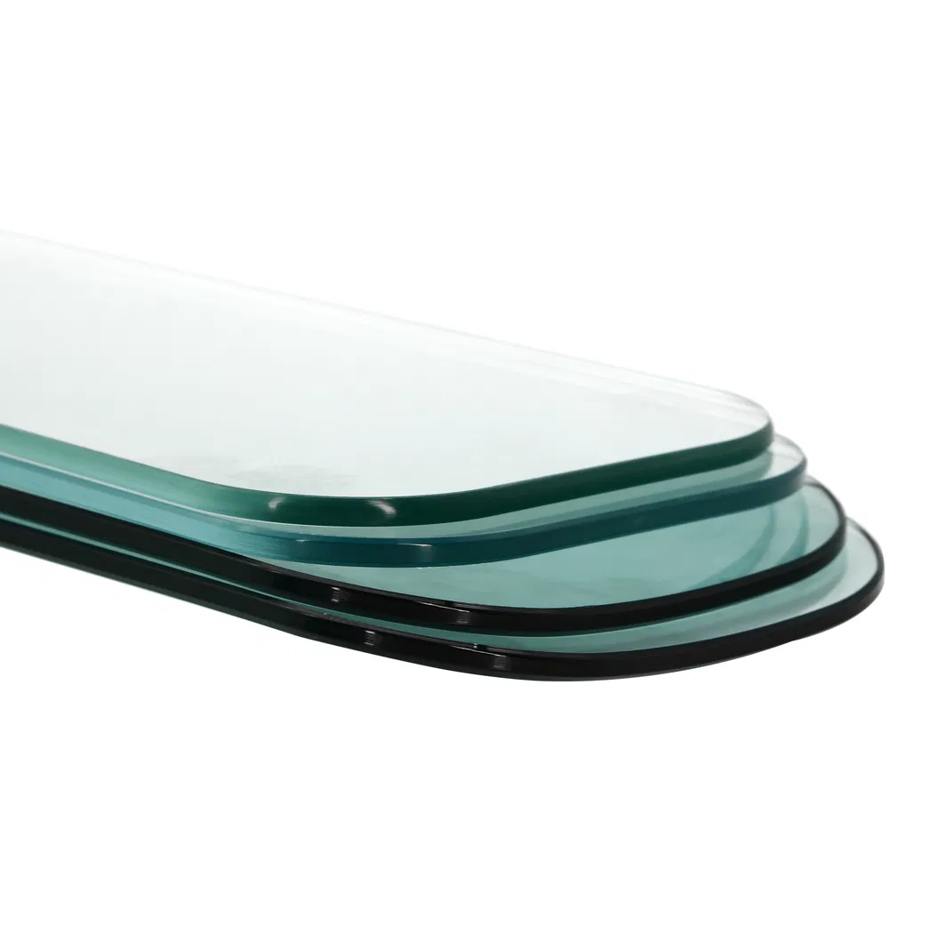 3mm-12mm Clear Low Iron Temperd Glass with Pencil Round Polished Edges