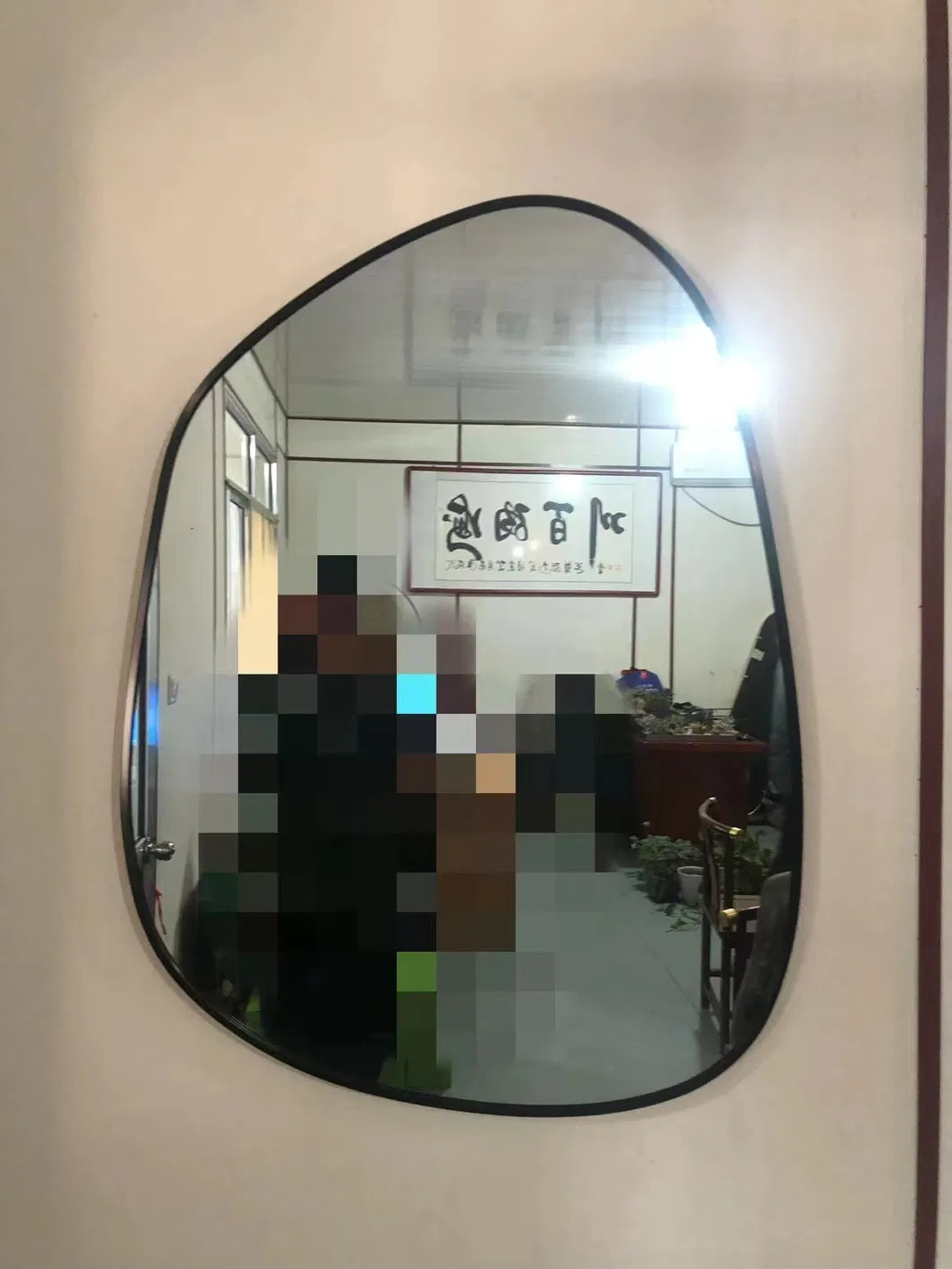 Black Gold Frame Full Length Standing Silver Mirror