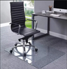 Office Grey Tempered Glass Chair Desk Mat for Carpets and Hardwood Floor