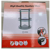3 Tiers Wholesale Corner Glass Shower Rack Shelf Bathroom Storage Organizer Rack