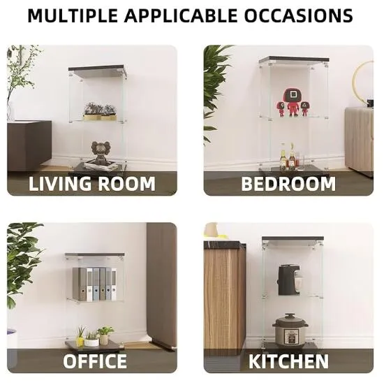 LED Lighting Display Counter Cases Showroom Furniture Showcase Glass Display Cabinet