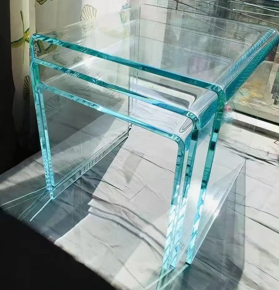3mm-12mm Chamfered Edges Ultra Clear Tempered Float Glass with Flat Polished Edges