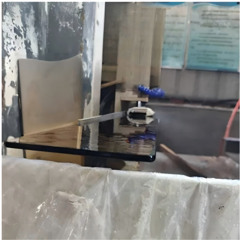 4mm 5mm 6mm 8mm Brown Ultra Clear Tempered Glass with Round Edges