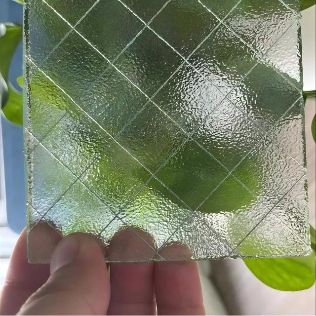 6mm Fire Resistant Clear Mesh Polished Fireproof Door Wired Glass