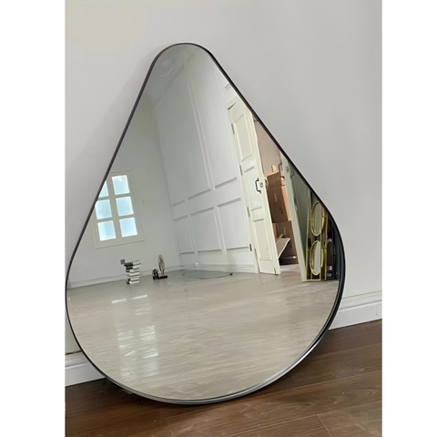 Black Gold Frame Full Length Standing Silver Mirror