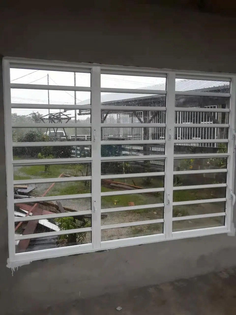 Aluminium Louver Open Shutter Door