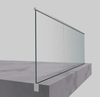 Aluminium Glass Anodised White and Black Balustrade Bottom and Top Railing Profile