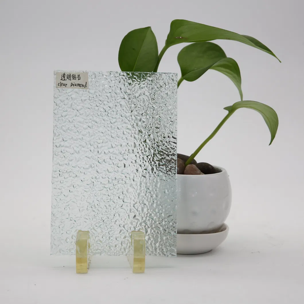 4mm-8mm Clear Extra Clear Aqualite Patterned Figured Textured Glass