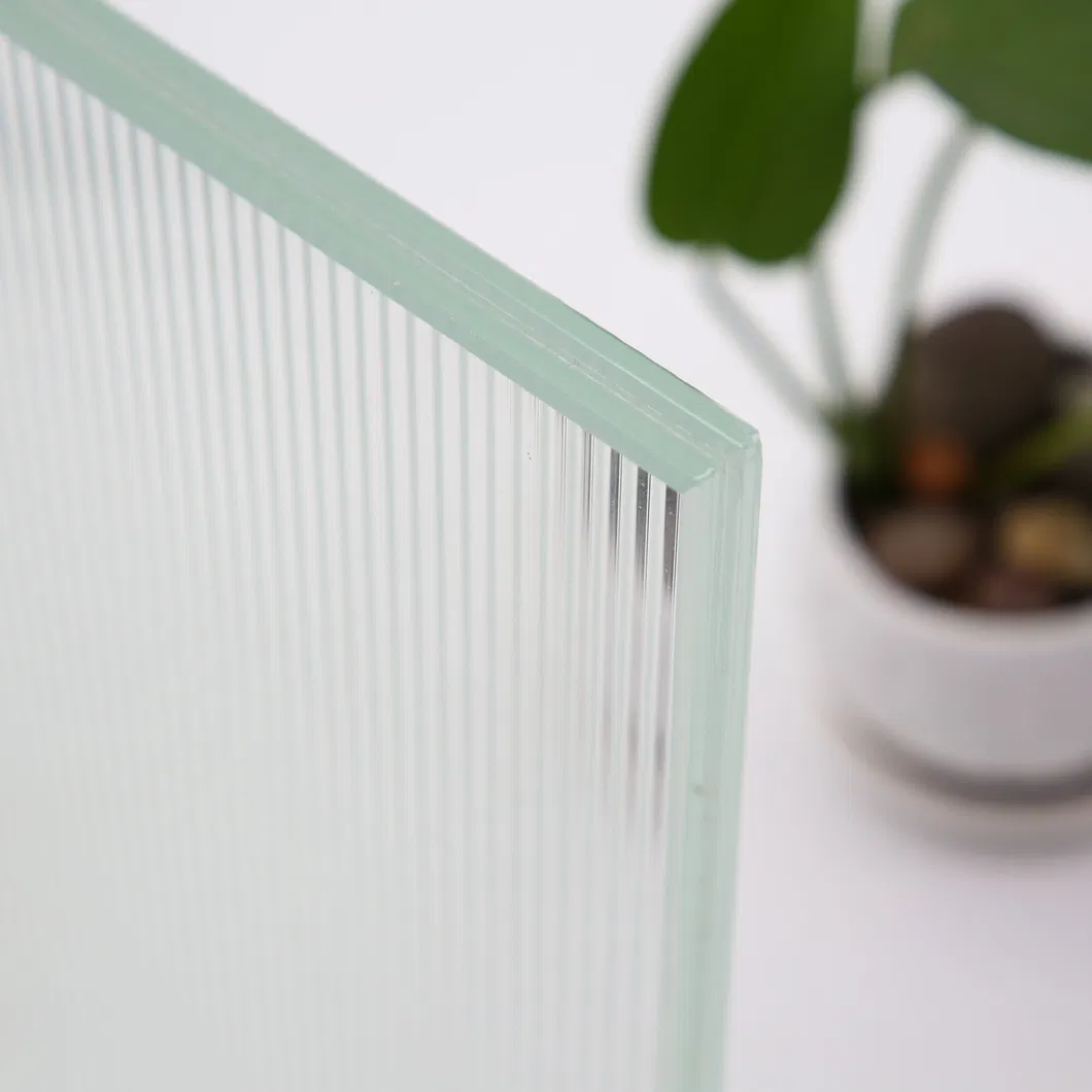 6.8mm 10mm Clear Nashiji Polished Wired Glass