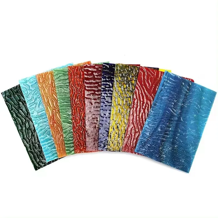 3mm Iridescent 300X300mm 12X12inch Stained Craft Glass for The Art Studio Club