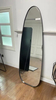 Black Gold Frame Full Length Standing Silver Mirror